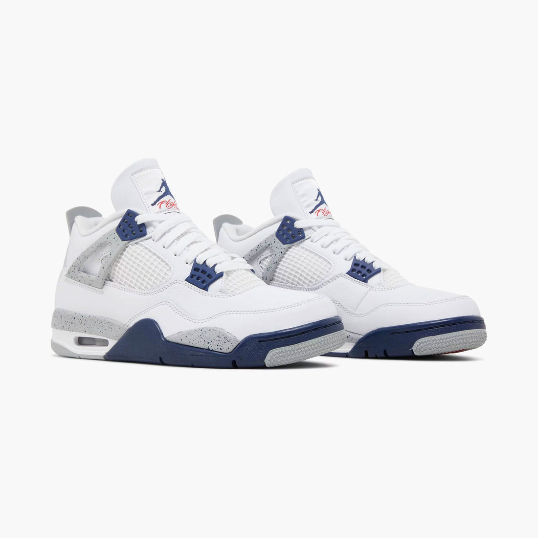 Air Jordan 4 Retro Weiß Mitternachtsblau